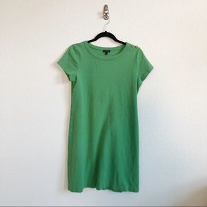 Talbots dress short sleeve button accent